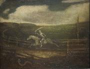 Albert Pinkham Ryder Die Rennbahn oder der Tod auf einem fahlen Pferd Spain oil painting artist
